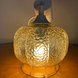 Vintage glass pendant lamp 1960