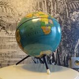 Vintage Taride sheet metal globe 1960s