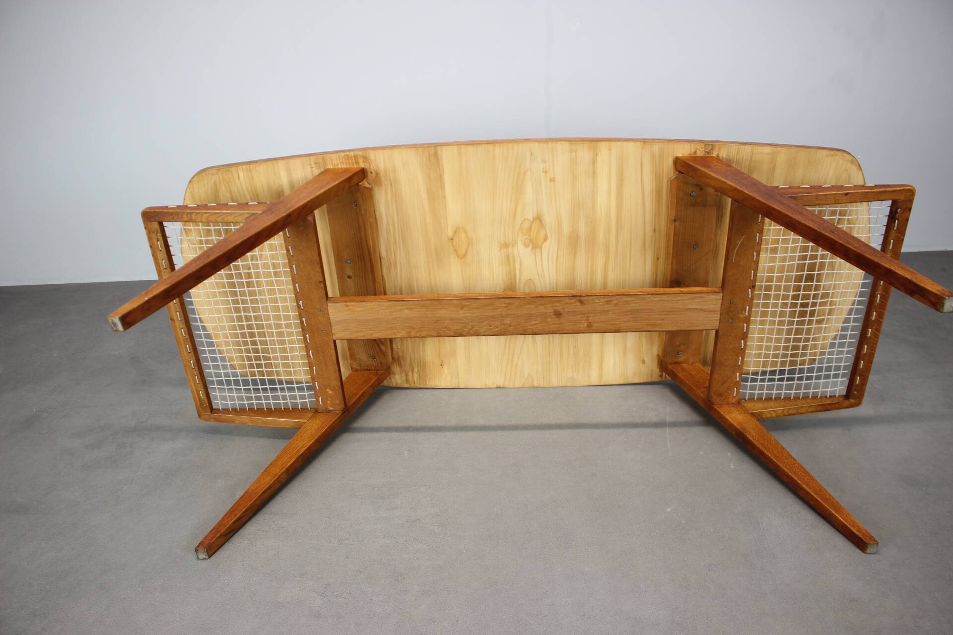Mid-century Danish teak coffee table with magazine rack, Denmark 1960.
