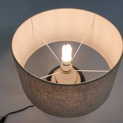 White and silver ceramic table light attrb. to Bitossi, Italy 1970's