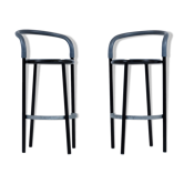 Paire de tabourets Fritz Hansen par Niels Gammelgaard avec Lars Mathiesen 1987