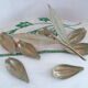 Ashtray "flower" 6 petals in vintage brass 70's