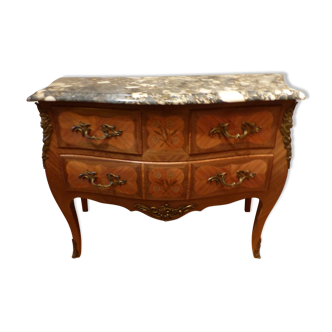 Commode style Louis XV dessus marbre