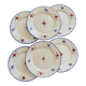 Assiettes plates vintage Digoin Sarreguemines modèle Mary-Lou