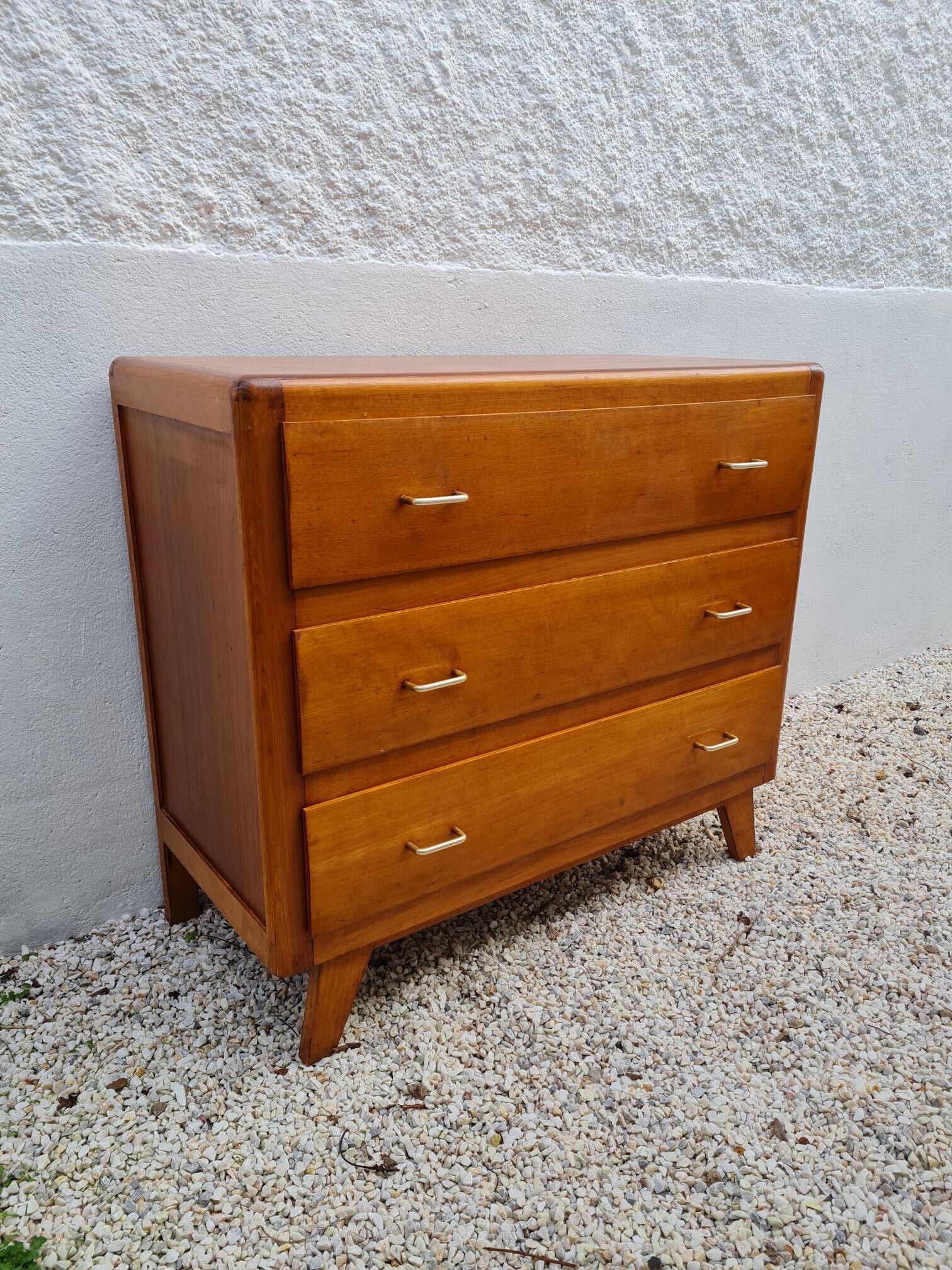 Commode pieds compas 1960