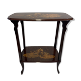 Table à deux étages Art Nouveau français par Emile Gallé