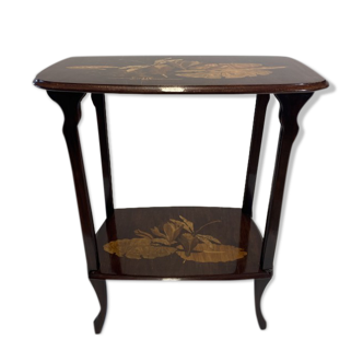 Table à deux étages Art Nouveau français par Emile Gallé