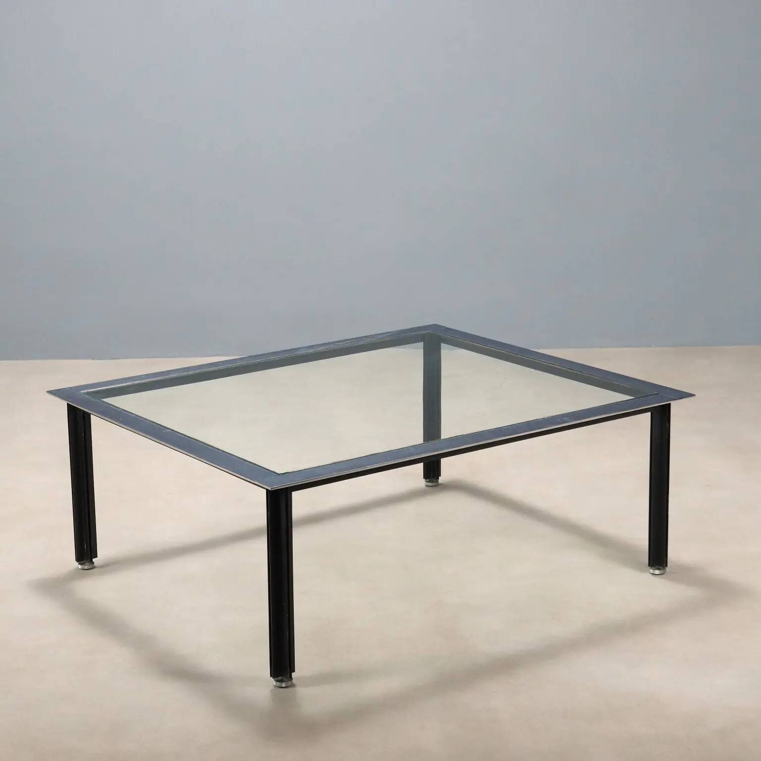Table basse vintage Azucena Fasce Cromate design Italie 1960s-70s