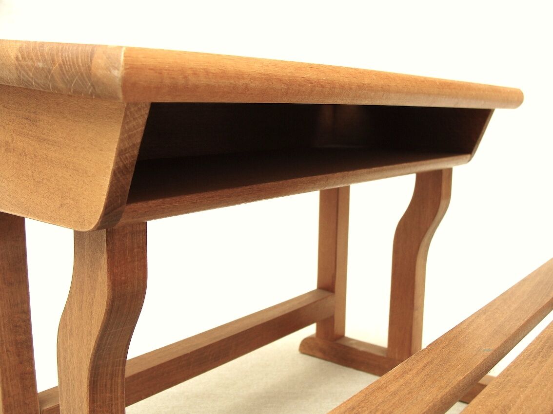 Miniature wooden desk for dolls