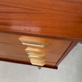 Vintage chest of drawers with spindle legs