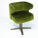 Set of four green Gianni Moscatelli Swivel Poney Chairs for Formanova, 70s
