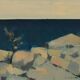 Huile sur toile suédoise – « Paysage côtier » par Arne Aspelin