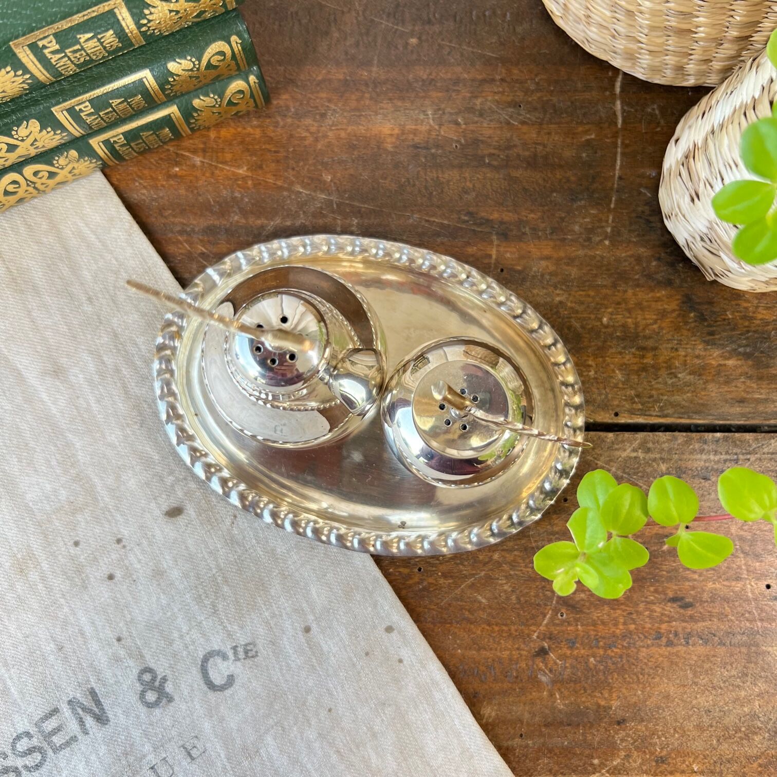 Apple & pear salt and pepper shaker