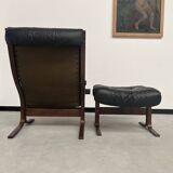 2 "Siesta" armchairs with their ottomans by Ingmar Relling, circa 1970