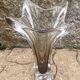 Smoky crystal designer vase, Murano Sommerso style, vintage, 1970s