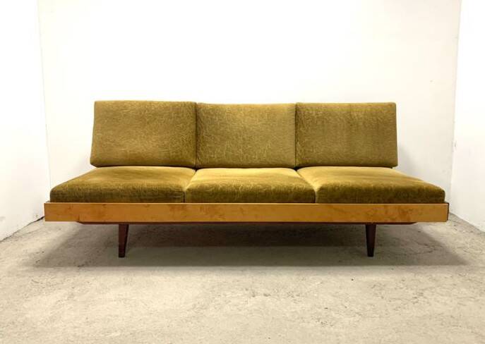 Jitona sofa bed, vintage czech 1960s