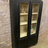 Black patinated vintage library