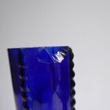 Pair of blue soliflore vases