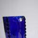 Pair of blue soliflore vases