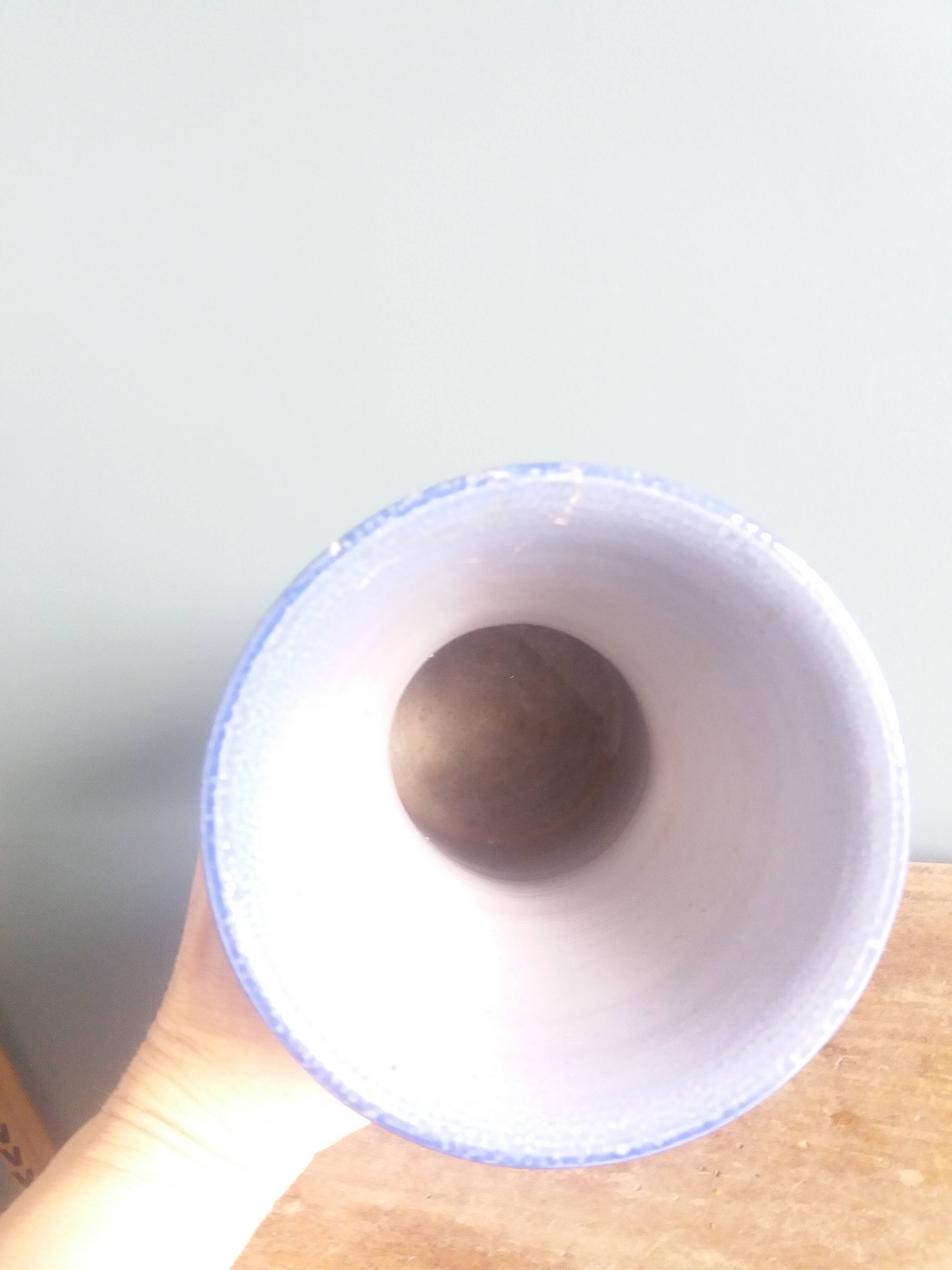 “Diabolo” vase in Alsace Betschdorf sandstone signed Krumeich-Remmy