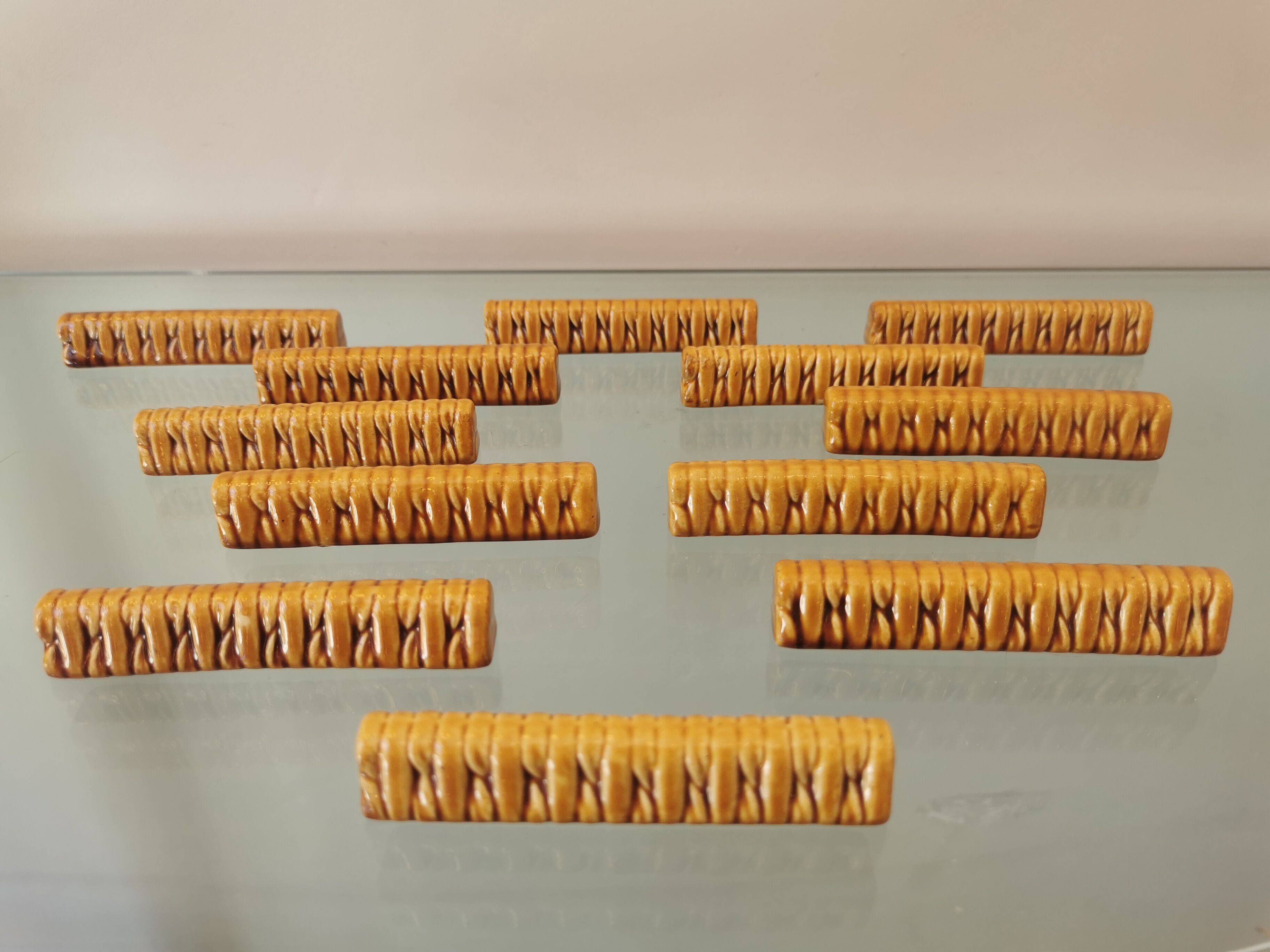 Vintage service of the faience factory of Gien, France 70s