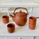 Terracotta tea and rattan teapot 4 cups