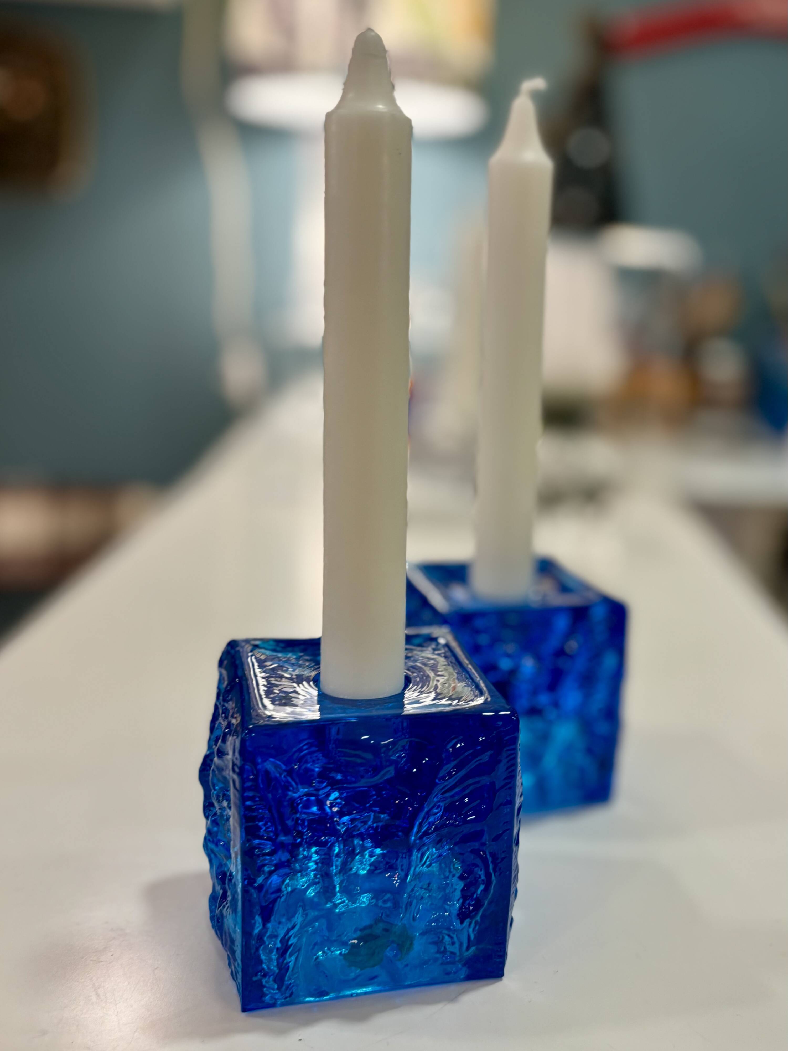 Candlestick - Bohemian glass - Vladislav - Czechoslovakia - 1970