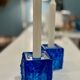 Candlestick - Bohemian glass - Vladislav - Czechoslovakia - 1970