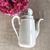 Limoge coffee service, silver fillet