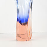 1960s organic modern vase, designed by J. Hospodka, Chribska Sklarna, Czechoslovakia