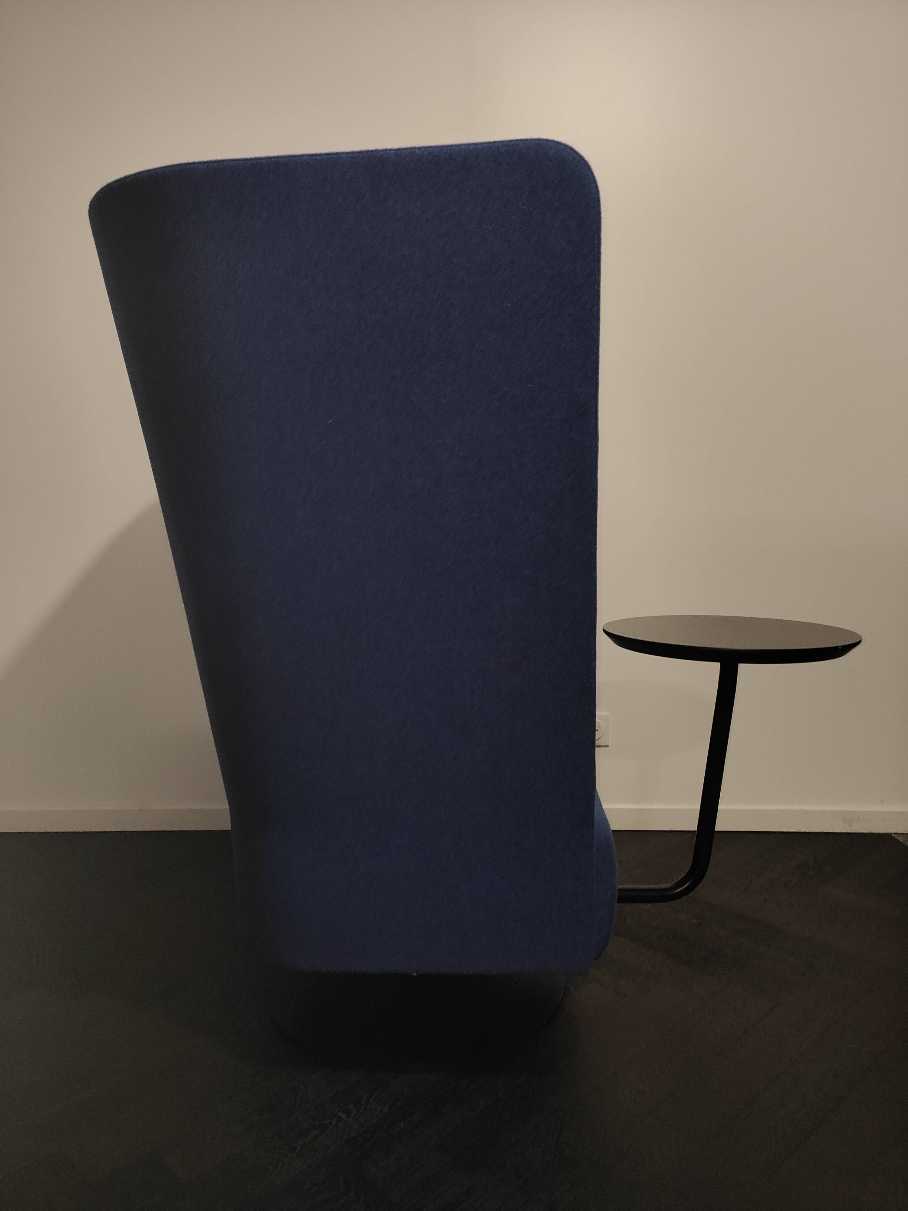 Sitland Cell128 acoustic armchair in blue fabric