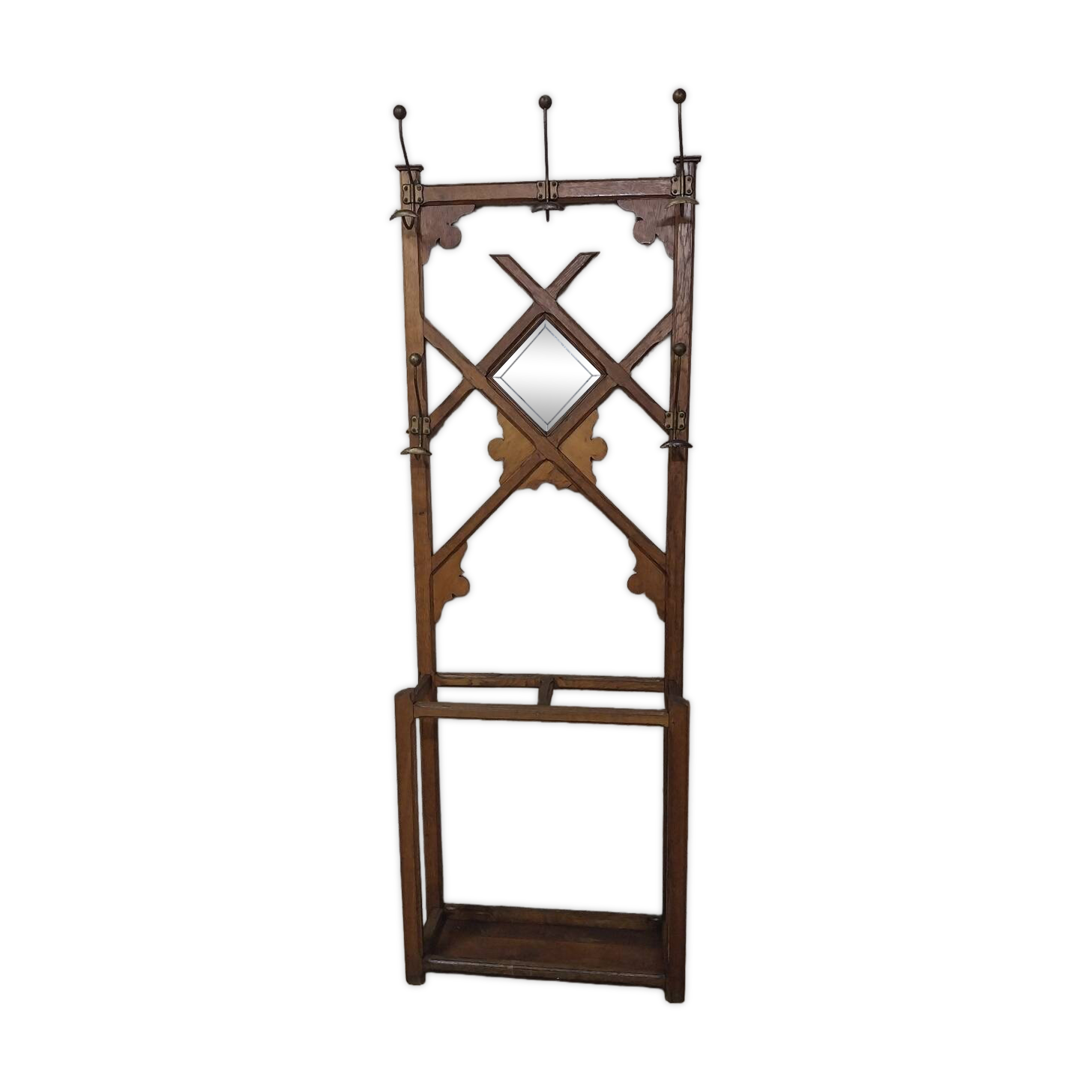 Wooden entrance cloakroom