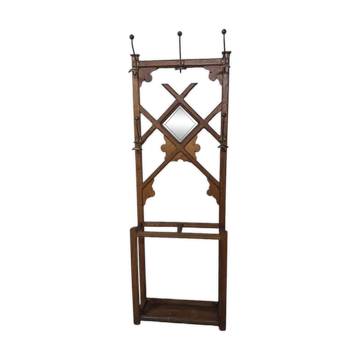 Wooden entrance hall wardrobe
