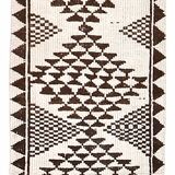 3x10 Brown Cream Kilim Runner Rug 82x320Cm