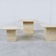 Vintage travertine nesting tables or side tables, 1970s