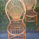 Chaises rotin vintage