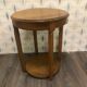 Small pedestal piece of light wooden sofa