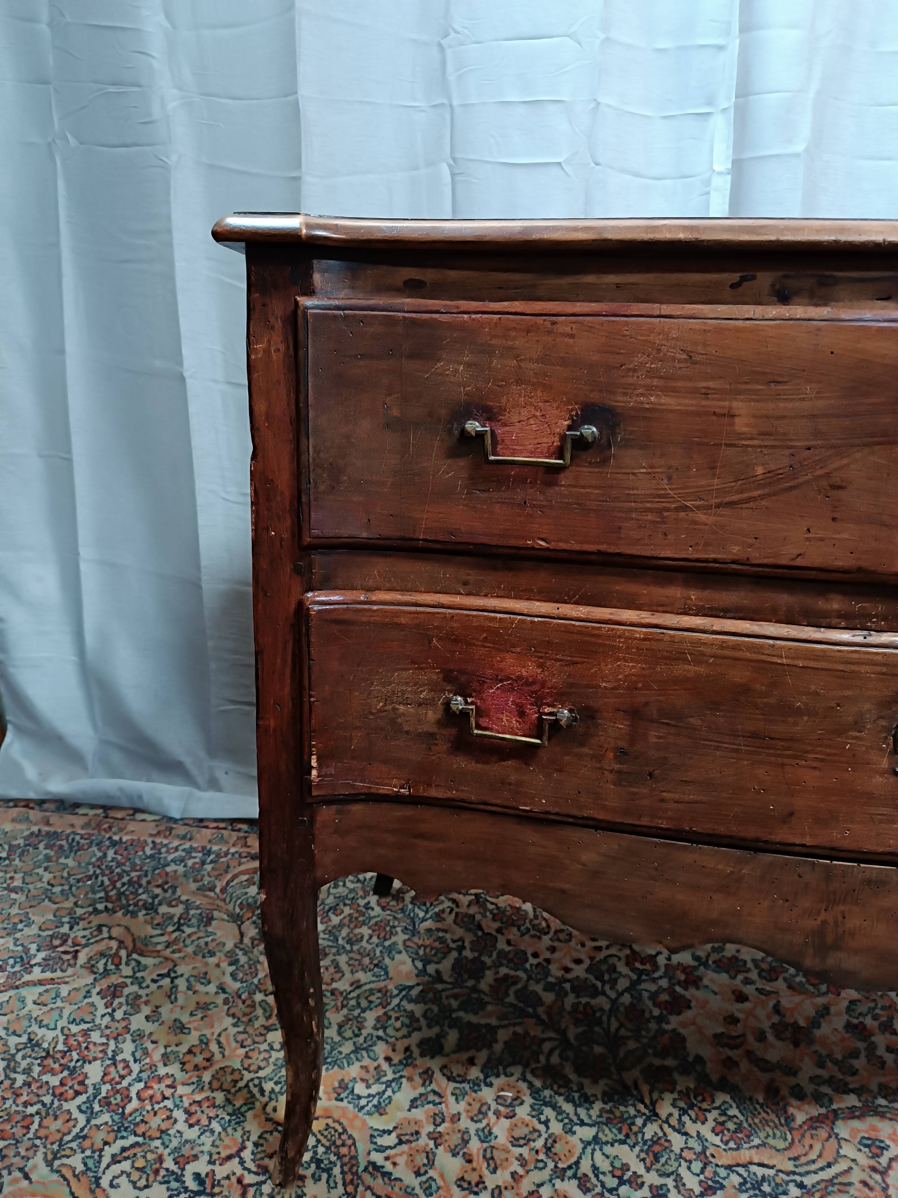 Louis XV walnut chest of drawers