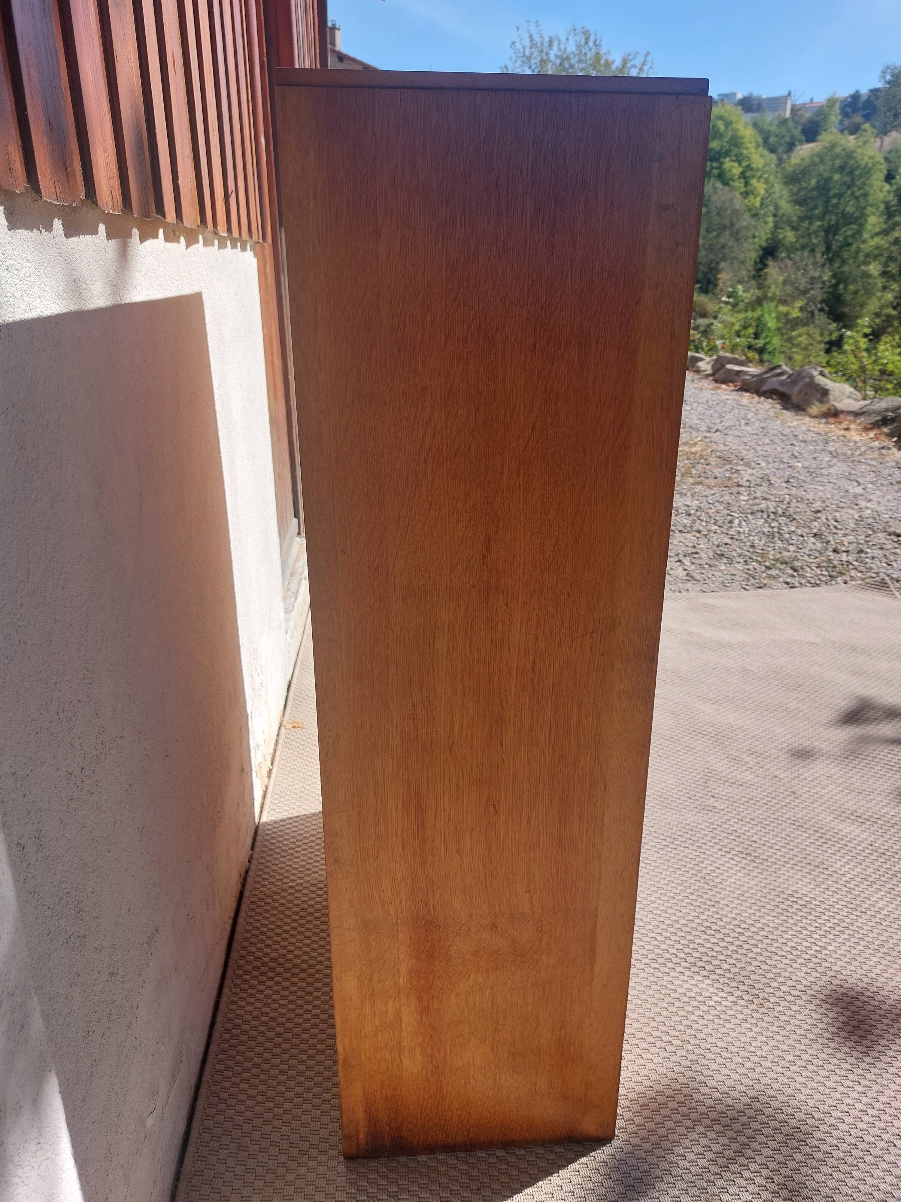 double curtain cabinet, vintage