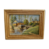 M.Hue - oil on cardboard