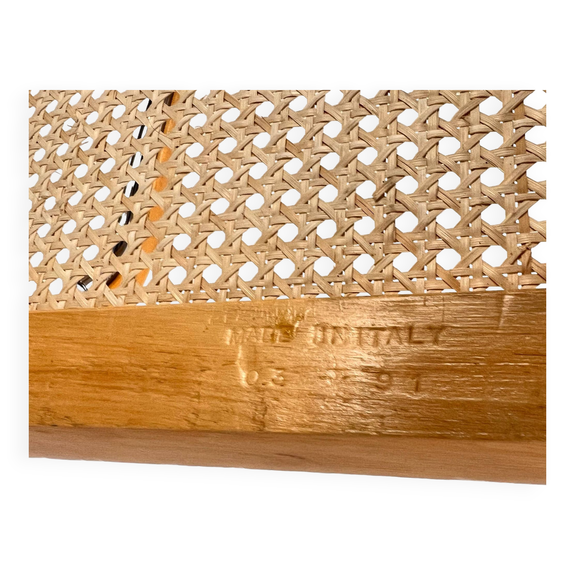 Tubular Frame and Cane Cantilever Dining Chair, Italy, 1970s