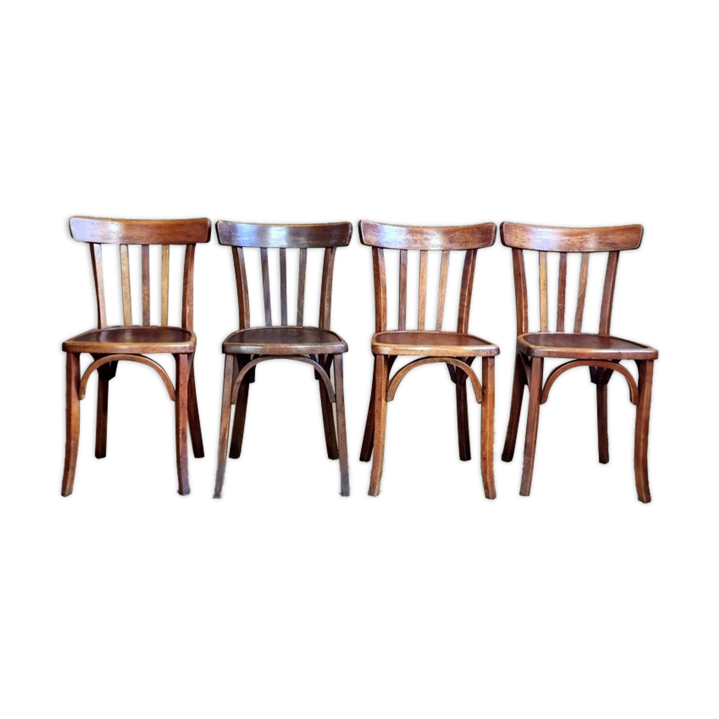 Set 4 Luterma chairs from the brewery of Lutterbach 40s