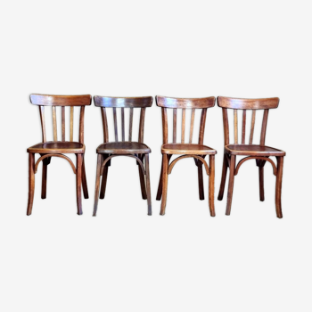 Set 4 Luterma chairs from the brewery of Lutterbach 40s