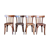 Set 4 Luterma chairs from the brewery of Lutterbach 40s