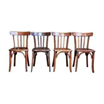 Set 4 Luterma chairs from the brewery of Lutterbach 40s