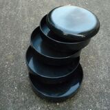 Multiplor 900 black, vintage storage box, office organizer, rino pirovano, rexite