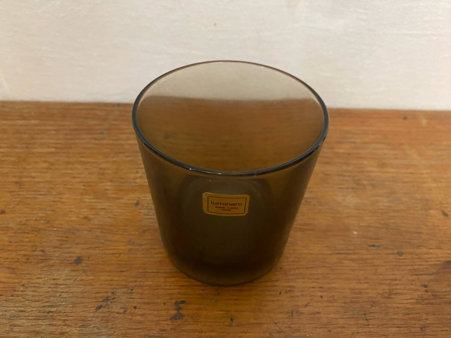 Série de 6 verres à whisky Luminarc verre moulé fumé vintage