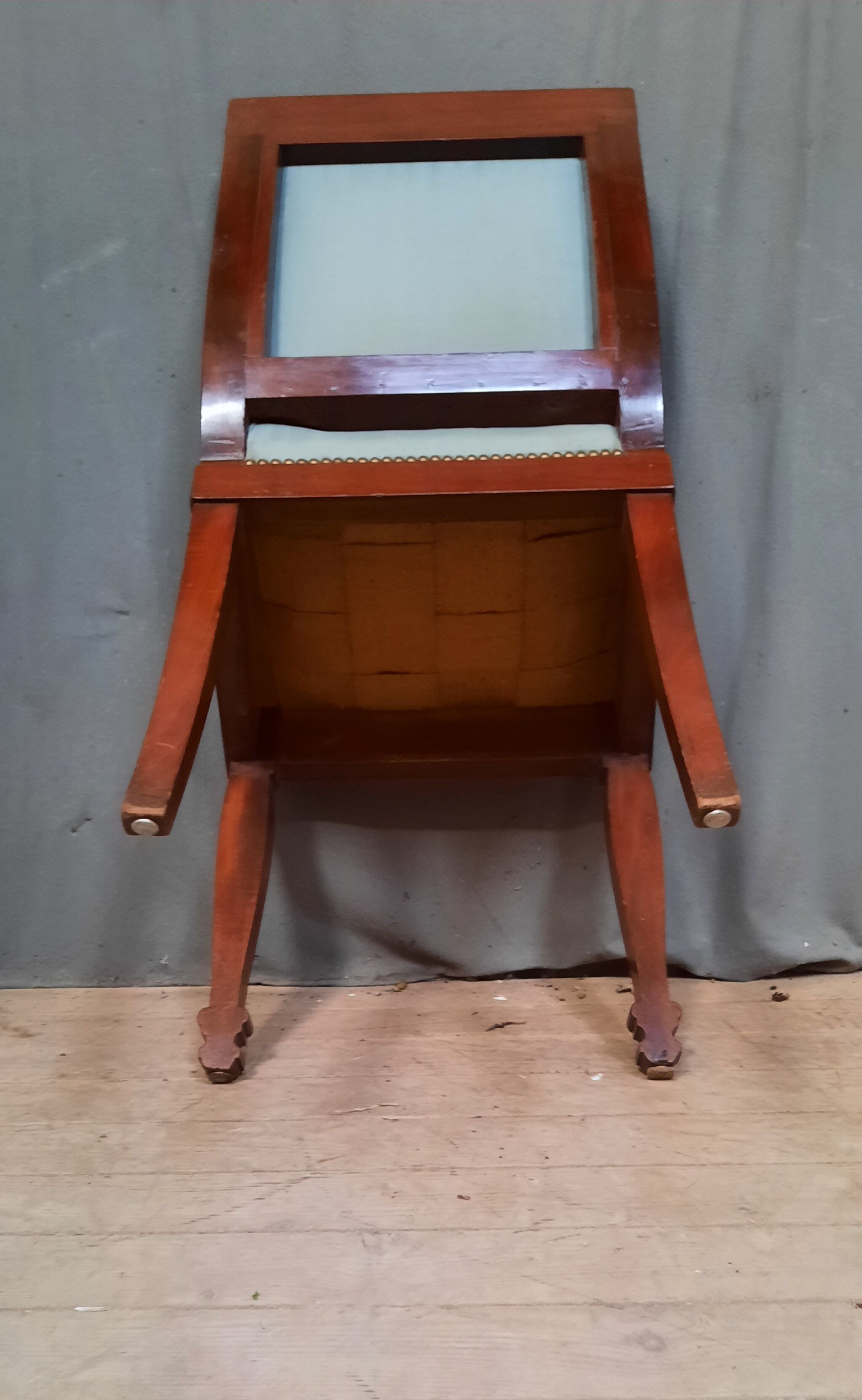 Mahogany consulate chair