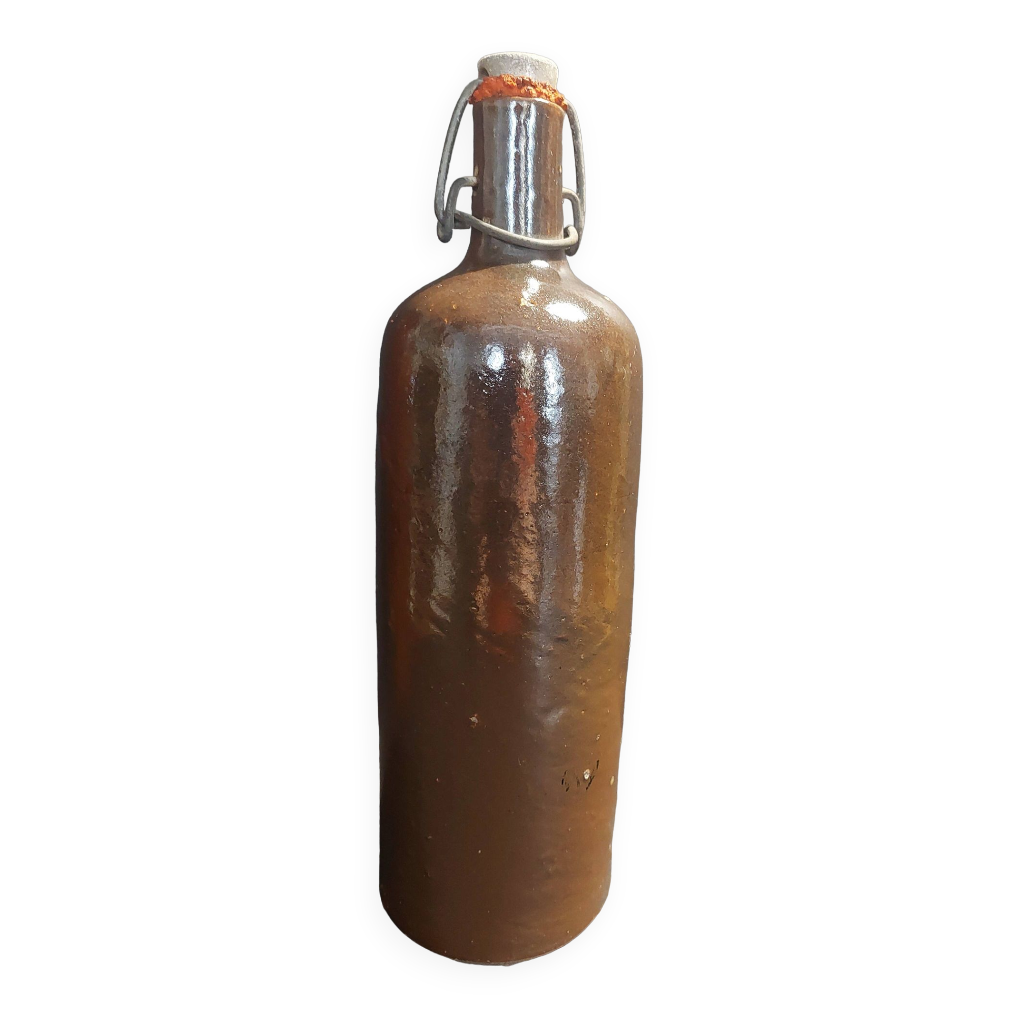 20th century glazed stoneware bottle