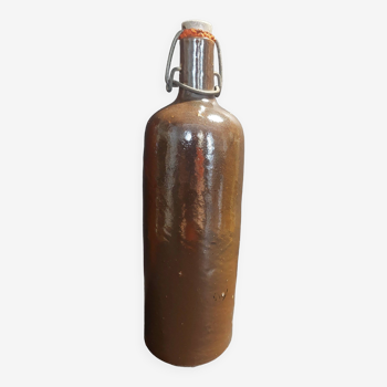 20th century glazed stoneware bottle